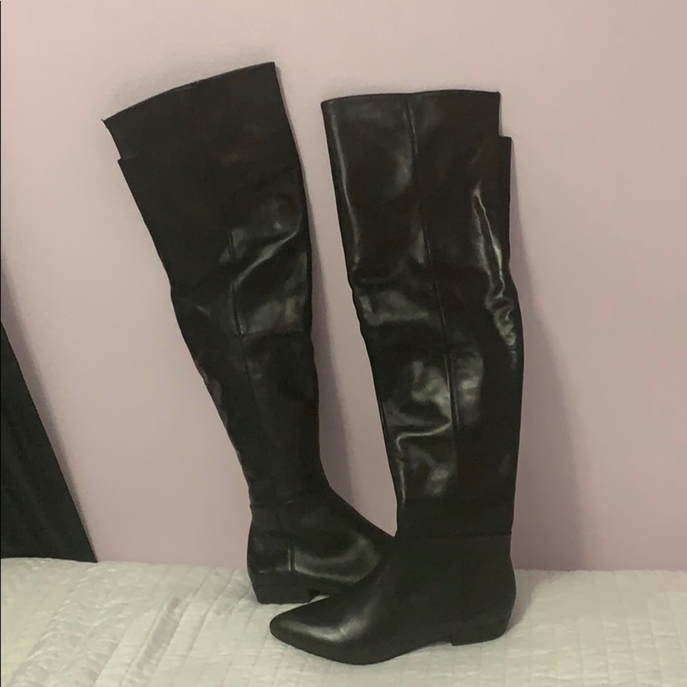 Leather boots